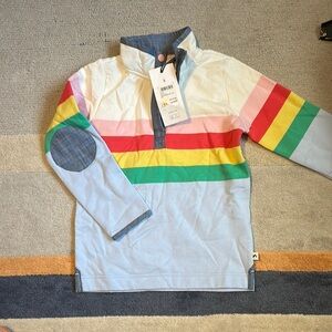 NWT Joules Colorful Striped Kids Shirt sz 7